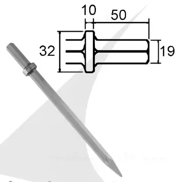HEX 19 sharp chisel